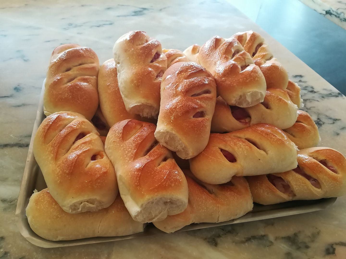 Pão com chouriço